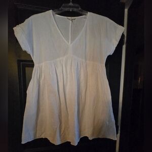 ENTRO WHITE BABY DOLL DRESS